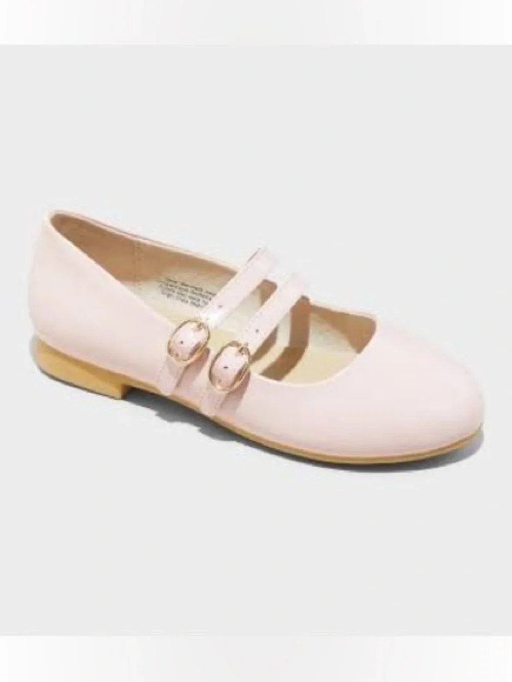 Cat & Jack Amelia Light Pink Double-Strap Mary Jane Shoes